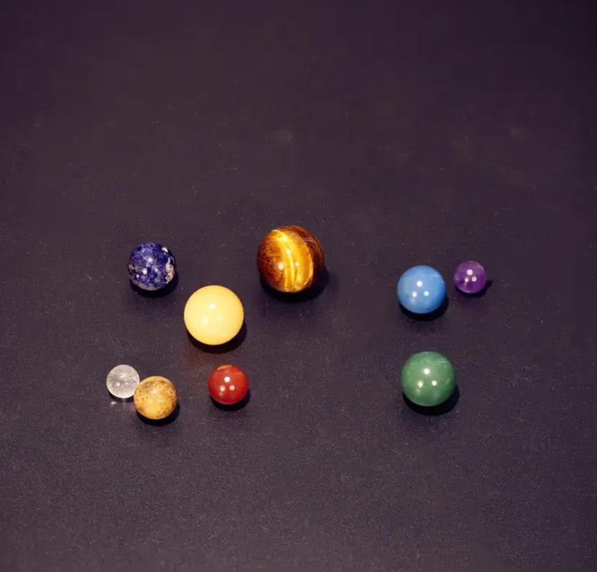 Набор из 9 планет солнечной системы из натурального камня в коробке, Декор на тему Галактики и Вселе Киев - изображение 6