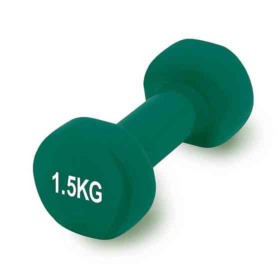 Гантель вінілова PowerPlay 4125 Achilles 1.5 кг. Зелена (1шт.) Кам'янське