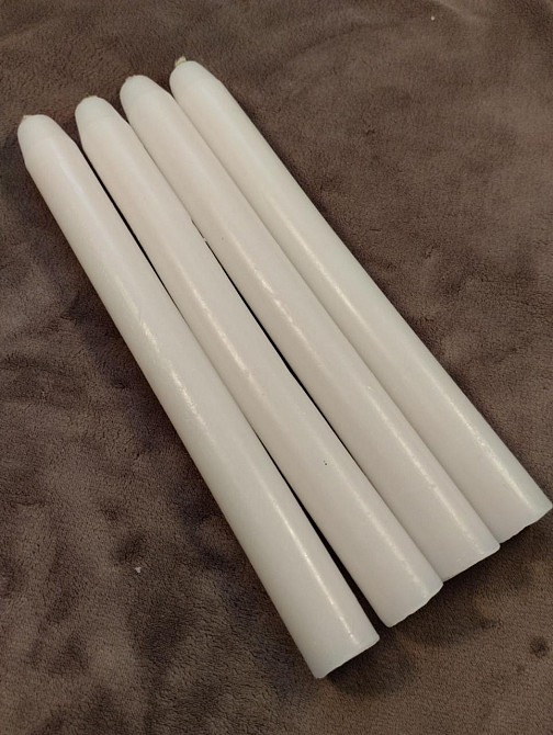 Свеча хозяйственная 15cм ф2 см   Парафиновая белая Харьков - изображение 1