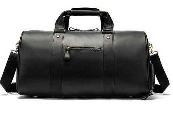 Сумка дорожная мужская кожаная Vintage 14894 Черная Киев