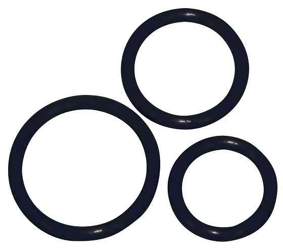 Эрекционные кольца - Silicone Cock Ring Set, 3 шт. Sex Aura Киев