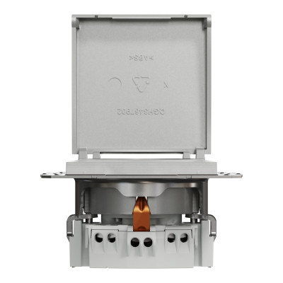 Розетка Schneider Electric ASFORA з кришкою, алюміній (EPH3100161) Вінниця - фото 6