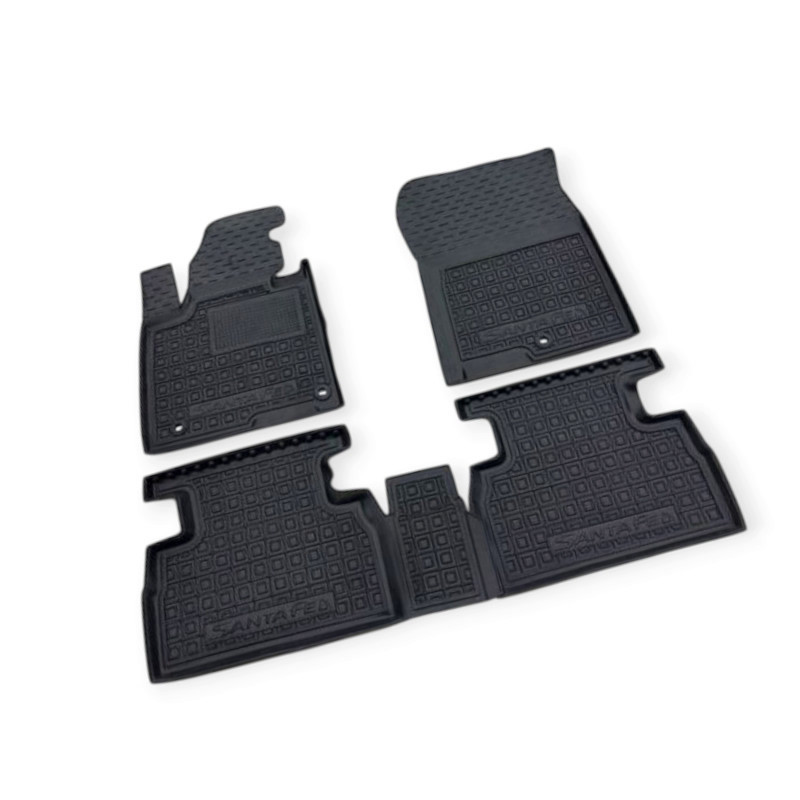 Килимки Хюндай Santa Fe (2018-2023) борт 2,5 см, з перемичкою салону Мукачево - фото 1