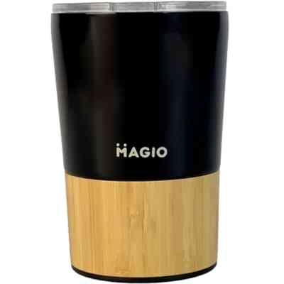 Термочашка Magio Бамбук 400 мл Чорна (MG-1044B) Винница
