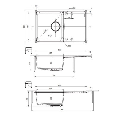 Мийка кухонна Deante Momi (ZKM_S113) Вінниця - фото 4
