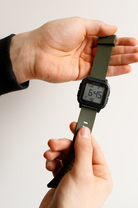 Часы мужские водостойкие тактические Skmei Chess Зеленый Киев - изображение 9