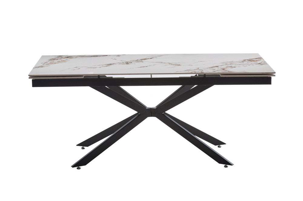 Стіл Магнум 180(+40+40)*90, чорний/нефріт білий Киев - изображение 2