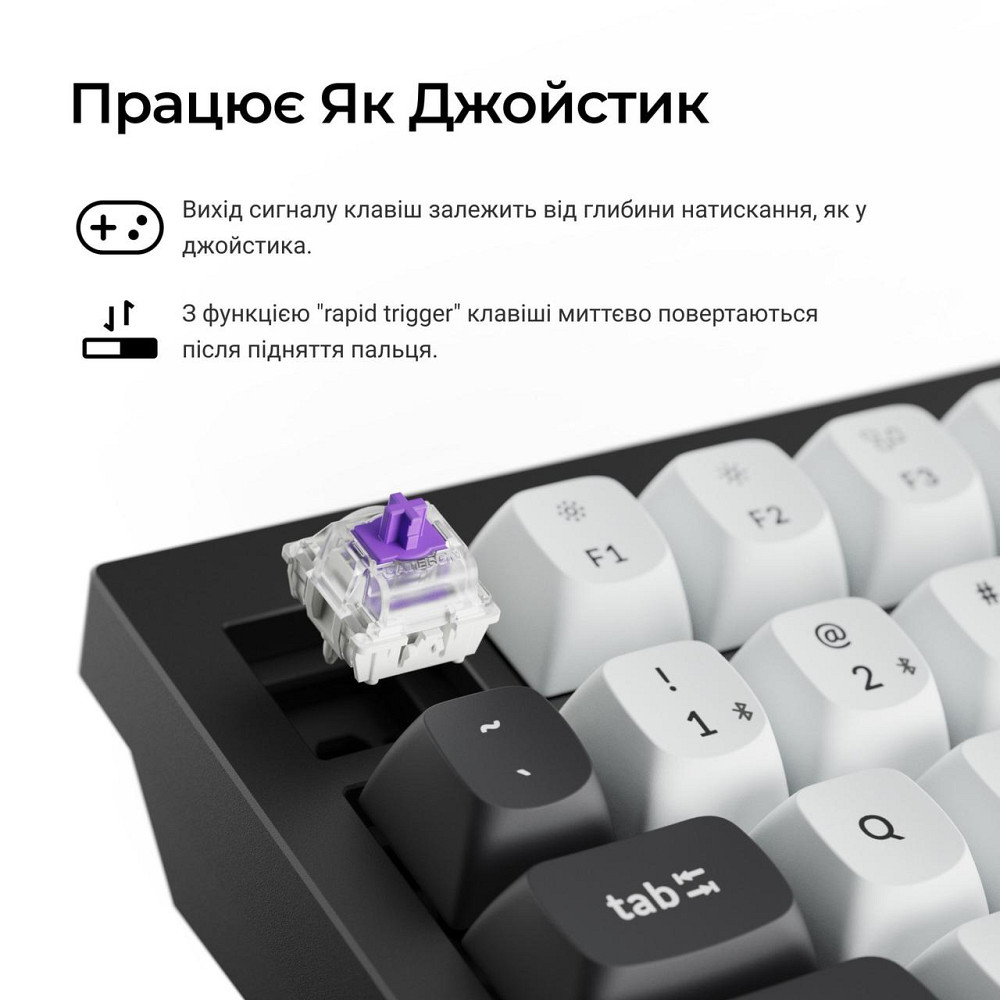 Клавіатура бездротова Keychron Q6 HE Magnetic Switch Black RGB (Q6H-M1-UA) ( 20028 ) Харьков - изображение 12
