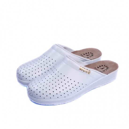Шлепанцы-сабо мужские белые Mubb 45 Днепр - изображение 8