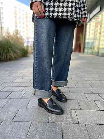 Лофери жіночі Notta bene чорні натуральна шкіра 37р.-24см. (5628) Коломия