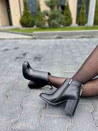 Stepter Черевики жіночі STEPTER чорні натуральна шкіра каблук 8 см 36/40 (6407) Коломия