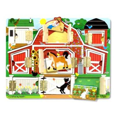 Розвиваюча іграшка Melissa&amp;Doug Доска с окошками Ферма (MD14592) Вінниця - фото 1