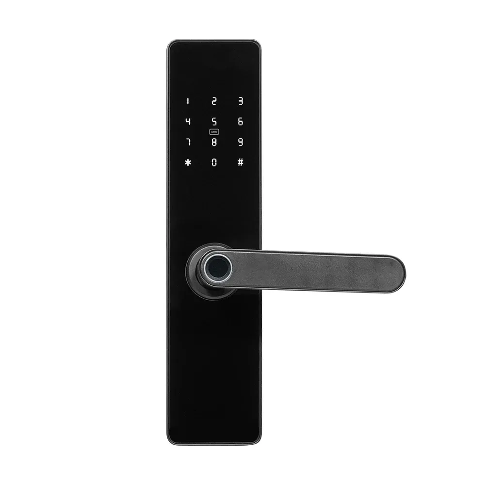 Замок біометричний автономний Trinix TRL-5101BTF Black L/R з Bluetooth, зчитувачем відбитків пальців і карт Mifare (65-00079) Київ - фото 3