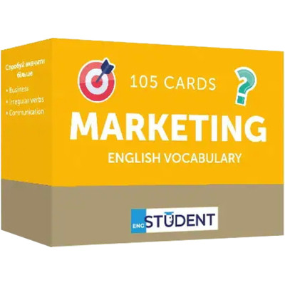 Обучающий набор English Student Карточки для изучения английского языка Marketing English Vocabulary, украинский (591225968) Винница - изображение 1