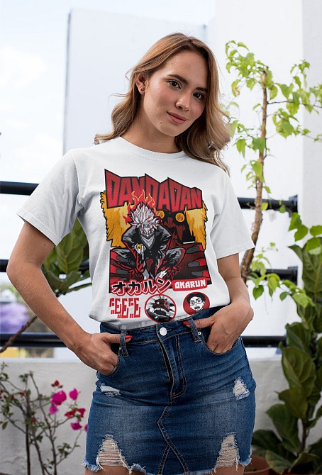 Футболка для мальчика аниме Дандадан Аниме Хеавй Окарун оверсайз (рост от 165 до 180 ) Черний AnimeJ0365m Днепр - изображение 3