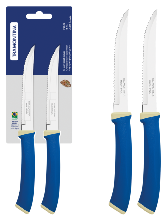 Набор ножей TRAMONTINA FELICE blue, 2 предмета (6852750) Киев