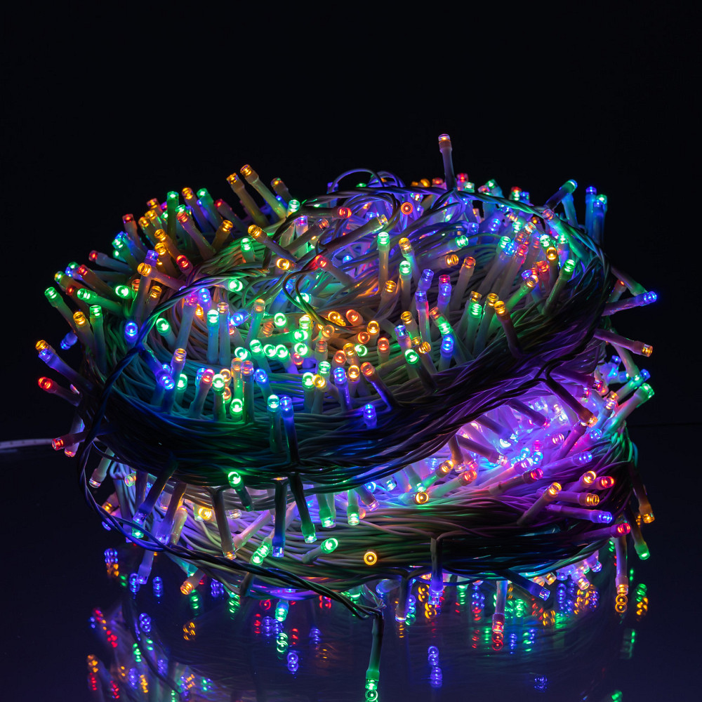 Garlando Гірлянда Різдвяна фея вулична 100 м 1000 LED білий провід Мультиколір CF1000L100MWML Коломия - фото 1