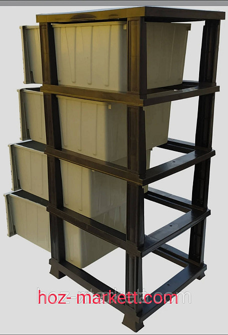 Пластиковий комод "Мармур" білий Elif Туреччина Харків - фото 3