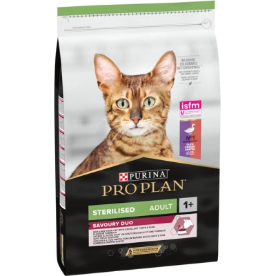 Сухой корм для кошек Purina Pro Plan для стерилизованных/кастрированных с уткой и печенью 10 кг (7613036732727) Винница - изображение 2