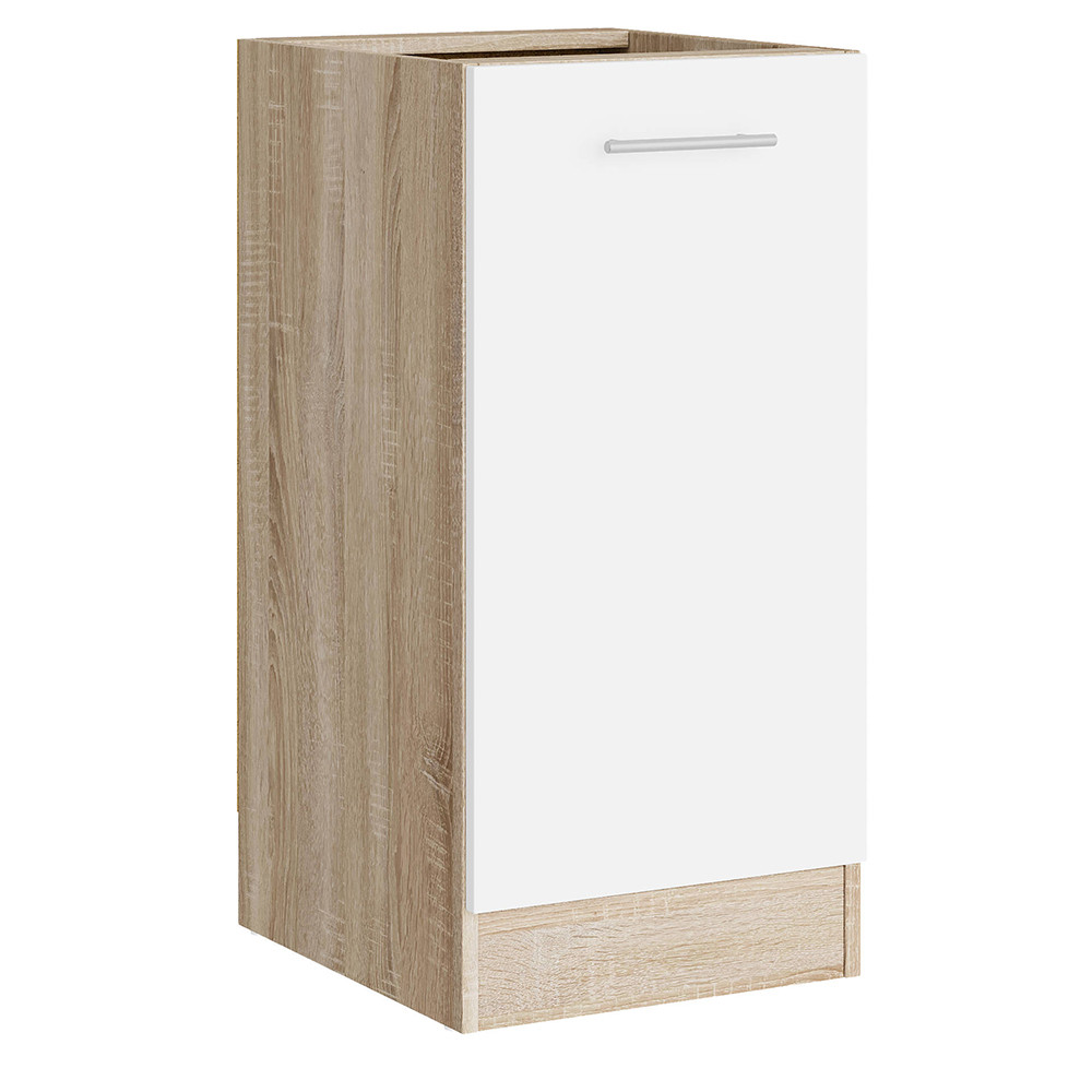 Кухонный модуль нижний Эверест Эко 400 дуб сонома/нимфея альба (белый) (без столешницы) 40х46х82 см (DTM-071044) Львов - изображение 1