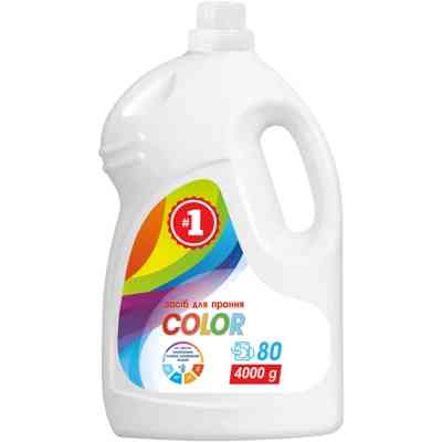 Гель для стирки #1 Color Синтетический 4 кг (4820270631577) Винница