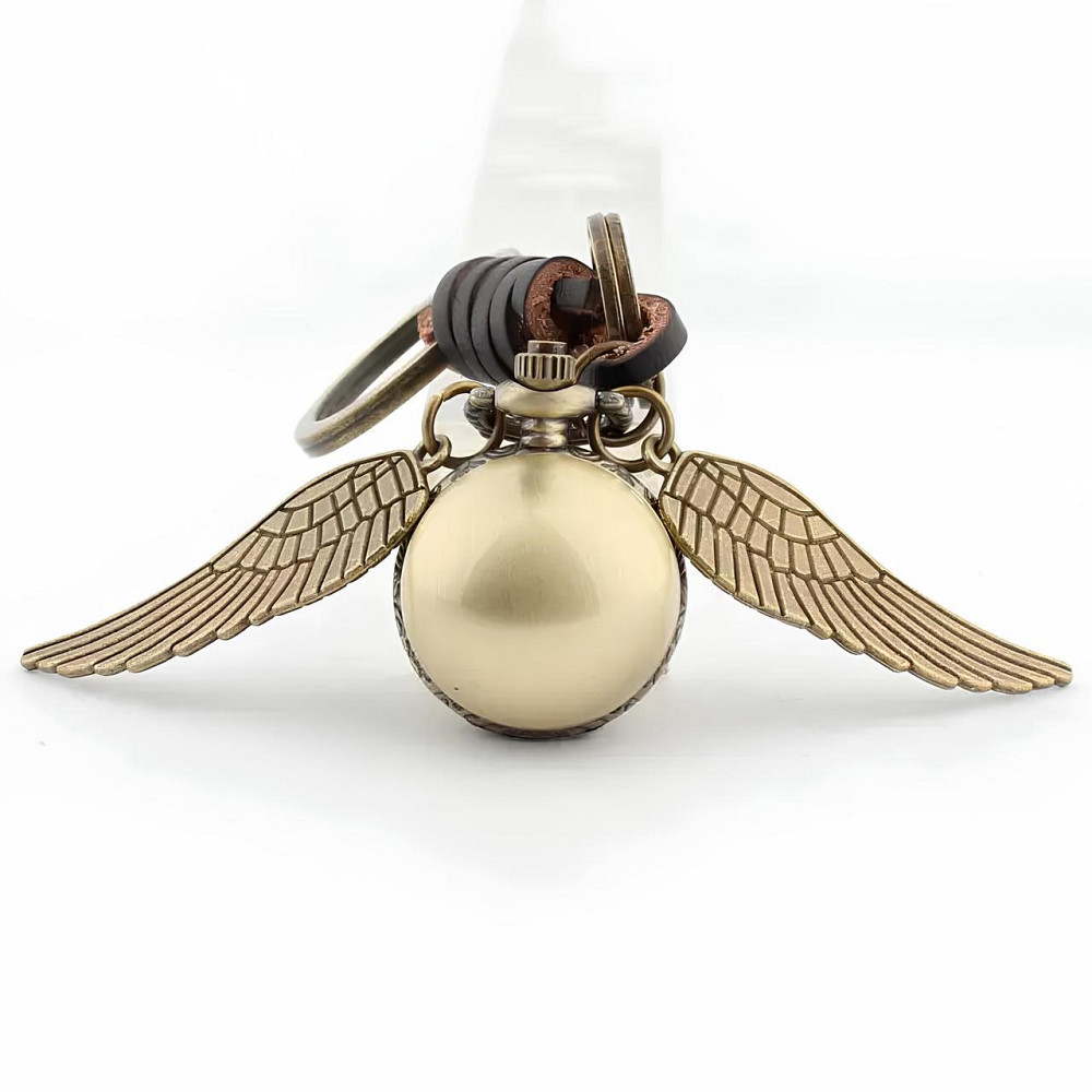 Часы-брелок Снитч RESTEQ — кварцевые часы в форме золотого снитча из Гарри Поттера, стильный аксессуар для поклонников волшебного Киев - изображение 5