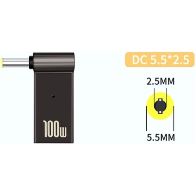 Переходник USB-C to DC 5.5x2.5mm 100W ХОКО (XK-DC-C-5.5-2.5) Винница - изображение 5