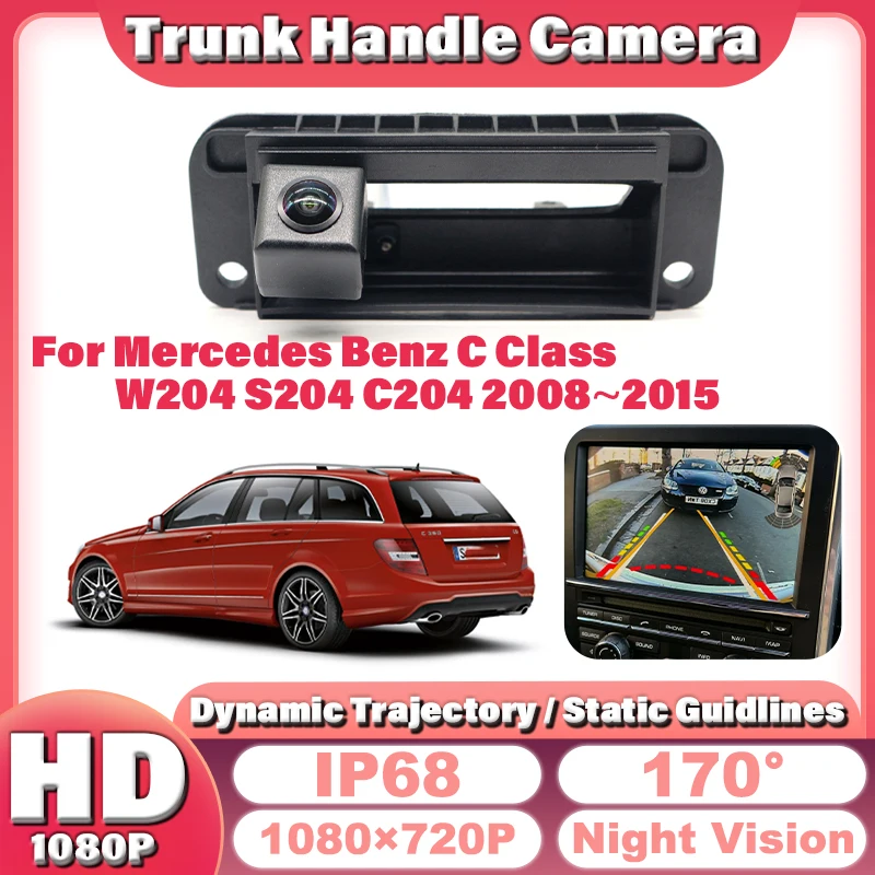 Камера заднього виду в ручку багажника для Mercedes C-Class (W204, W205, W212) — CCD HD, 170°, IP67 Київ - фото 11