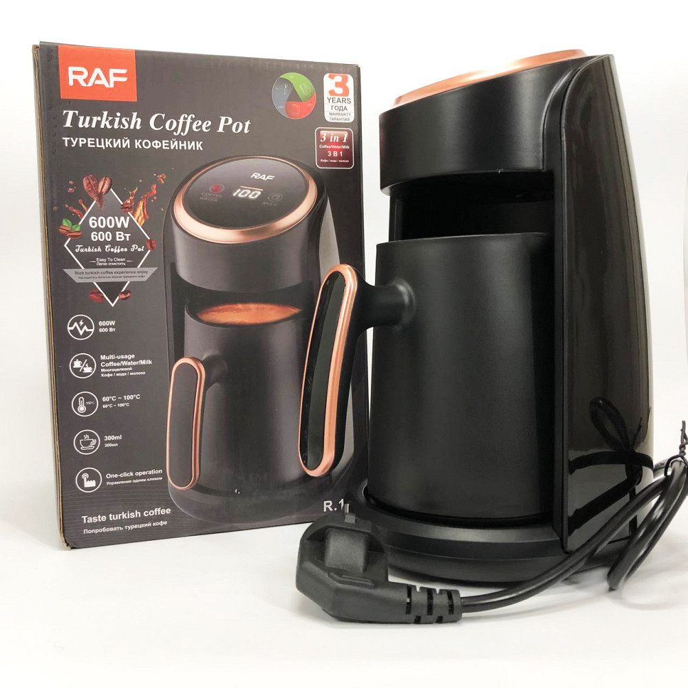 Электротурка электрическая RAF-R.116 300 мл 600Вт, Электрическая турка для кофе с автоотключением MO-28 Львов - изображение 17
