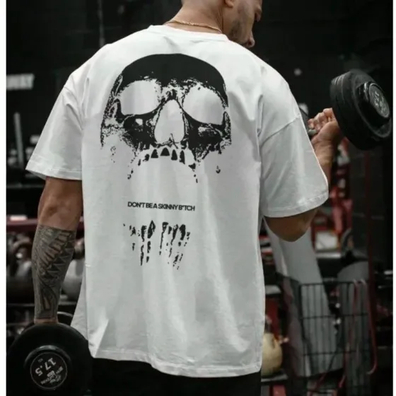 Футболка чоловіча с принтом  46 Біла 2664090985 Дніпро