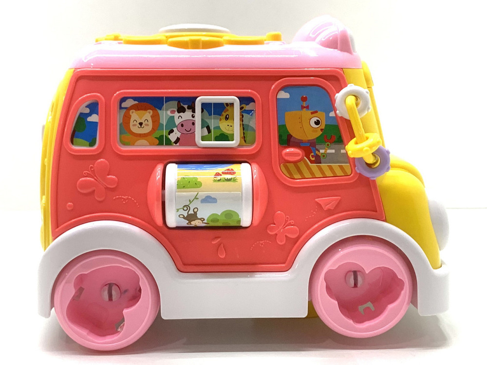 Музичний автобус TK Group українське озвучування казки пісні вірші сортер Рожевий (10891) Чернигов - изображение 4