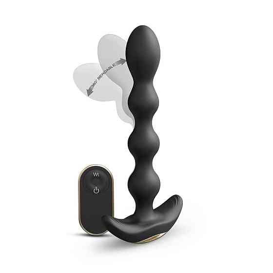 Анальний вібратор-намисто Dorcel FLEXI BALLS, гнучкий стовбур, пульт ДК Sex Aura Київ