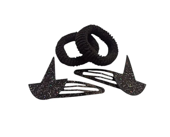 Заколки на Хэллоуин с резинками one size черный Киев