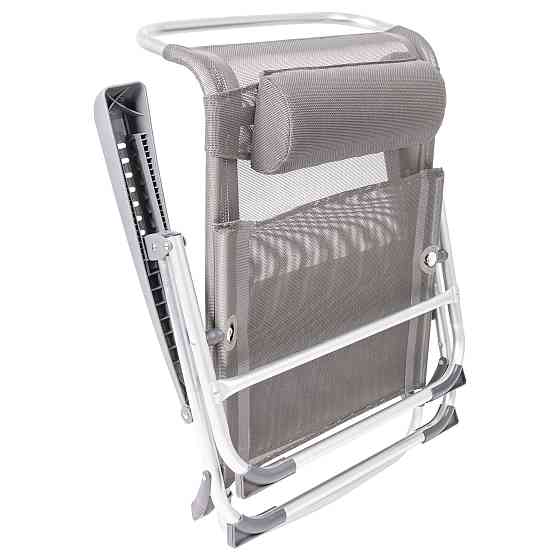 Кресло раскладное Bo-Camp Saint-Tropez Grey (1204796) Вінниця