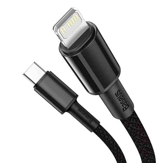 Кабель Baseus High Density Braided Fast Charging Data Cable Type-C to iP PD 20W 1m Black Одесса