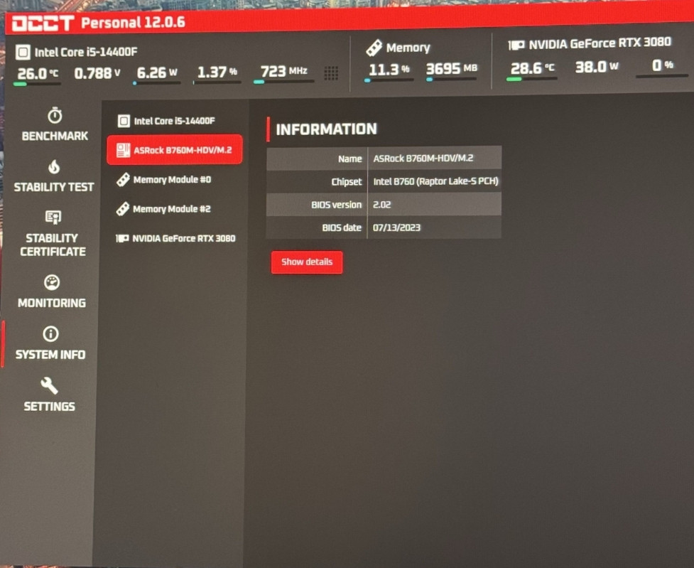Игровой сет Core i5 14400F, B760 материнская плата, процессор, кулер. Киев - изображение 1
