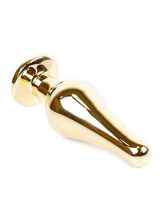Анальна пробка - Jewellery Gold Long Plug Green Sex Aura Київ