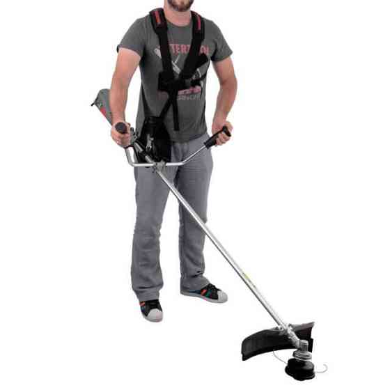 Тример електричний, 1,4 кВт, 7500 об/хв, ширина зрізання 255/420 мм, плавний пуск, котушка + 3-лопатевий ніж INTERTOOL DT-2248 Киев