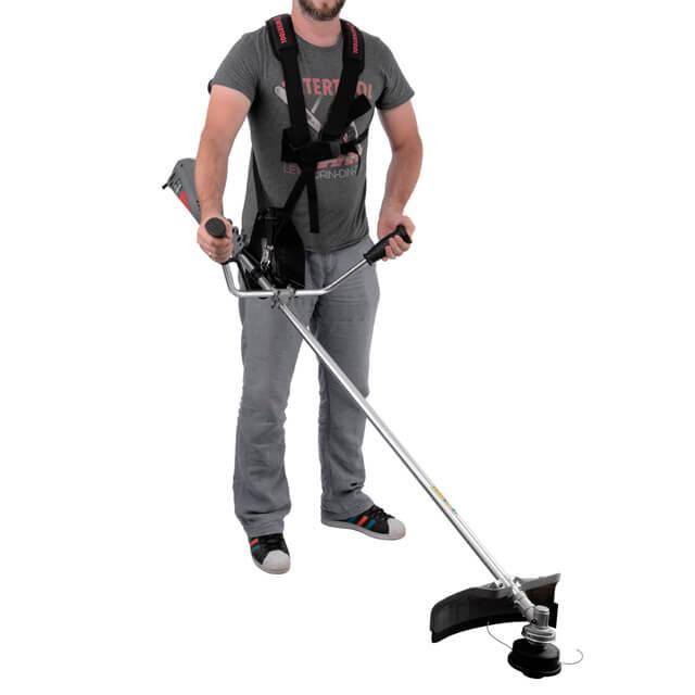 Тример електричний, 1,4 кВт, 7500 об/хв, ширина зрізання 255/420 мм, плавний пуск, котушка + 3-лопатевий ніж INTERTOOL DT-2248 Київ - фото 6