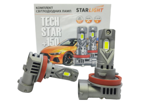 Комплект світлодіодних ламп StarLight TechStar +150% H11(H8/H9/H16) 5500K 9-16V Харків