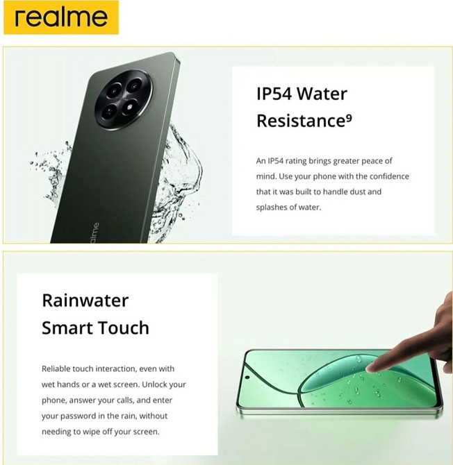 Телефон Realme 12X 5G 8/256Gb. Black NFC 120Hz. 5000mAh. Dimensity 6100 IP54 Киев - изображение 4