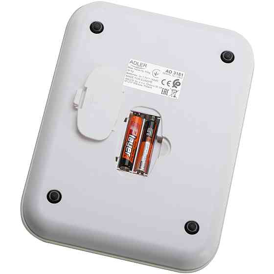 Ваги кухонні Adler AD 3181 grey електронні/ 10кг/ г; кг, фунт/ 2хААА/ автовимкнення/ скло Вінниця