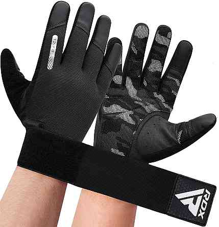 Перчатки для фітнесу RDX T2 Touch Screen Friendly Full Fingerf Black S Кам'янське