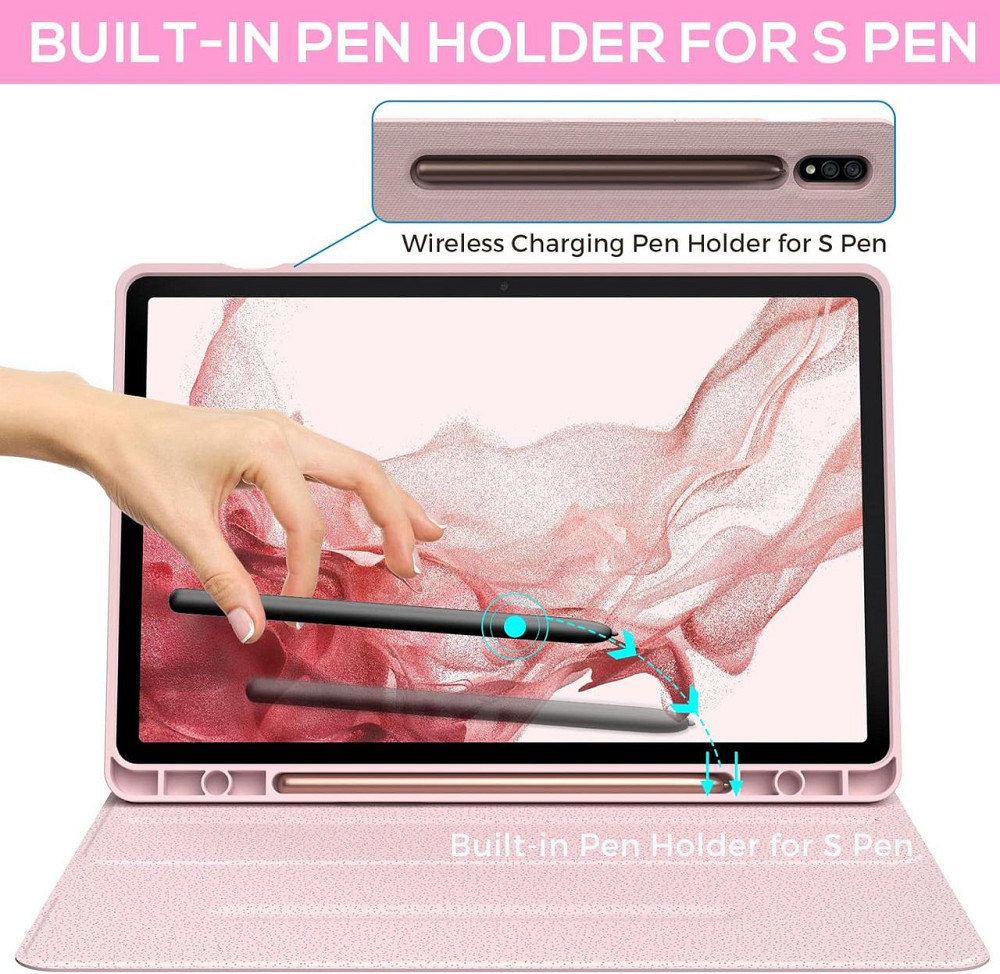 Чохол-книжка з Bluetooth клавіатурою для планшета Samsung Galaxy Tab S8 / S7 11 дюймів Дніпро - фото 10