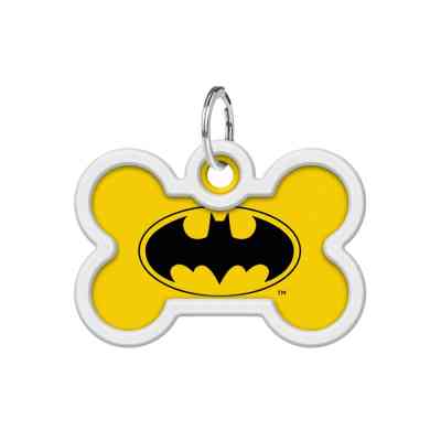Адресник для животных WAUDOG Smart ID с QR паспортом "Бэтмен лого", кость 40х28 мм (0640-1006) Винница