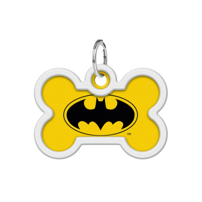 Адресник для животных WAUDOG Smart ID с QR паспортом "Бэтмен лого", кость 40х28 мм (0640-1006) Винница - изображение 2