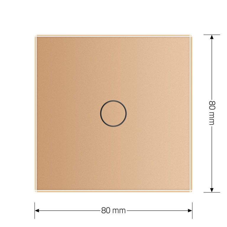 LIVOLO Розумний сенсорний Wi-Fi вимикач 1 сенсор LIVOLO золотий матове скло Коломыя - изображение 4