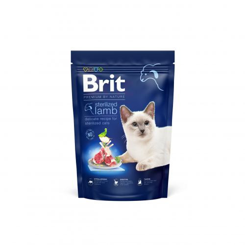 Корм сухий Brit Premium by Nature Cat Sterilized Lamb для стерилізованих котів з ягням 800 г Київ - фото 1