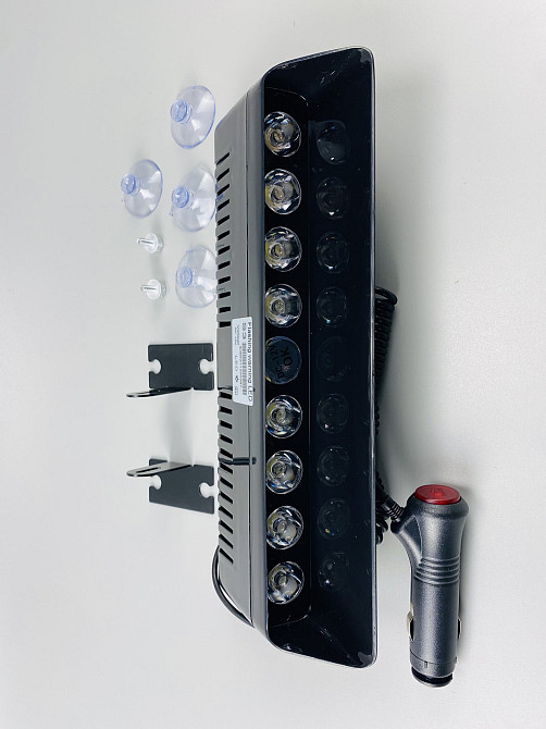 Маячок проблисковий світлодіодний білий спалах S3 (стробоскоп) 9-80V під скло автомобільна мигалка Мукачево - фото 5