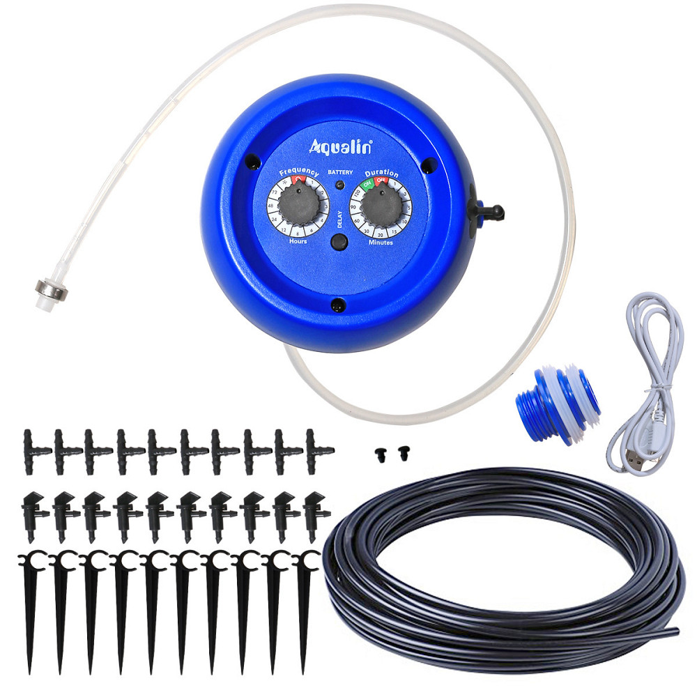 Система капельного полива Aqualin YL22079 с таймером и АКБ, автоматический полив комнатных растений Киев - изображение 2